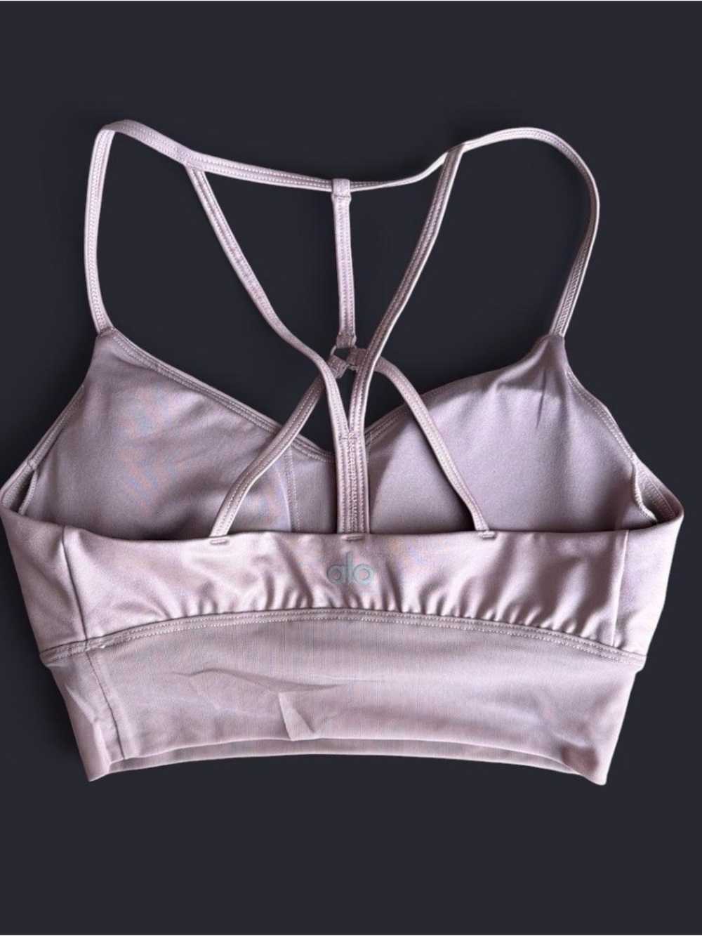 Alo Yoga Dusted Plum Set XS (Airbrush High-Waist 7/8 Leggings & Lavish Bra) - Picture 7 of 7